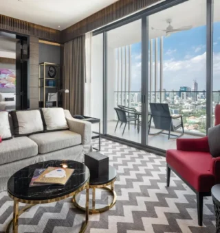 Guest room at 137 Pillars Suites Bangkok
