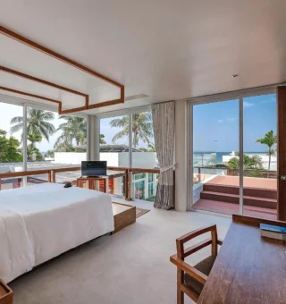 Beach Front Pool Suite - Bed at Aleenta Phuket – Phang Nga (The Leading Hotels of the World)