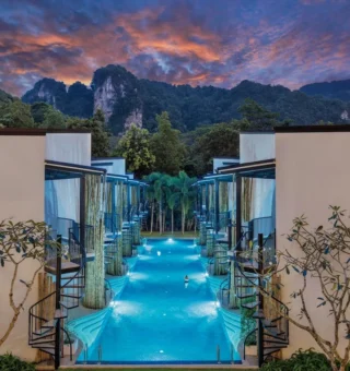 Swimming pool at Anana Ecological Resort Krabi