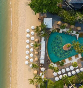 Beach at Anantara Bophut Koh Samui Resort