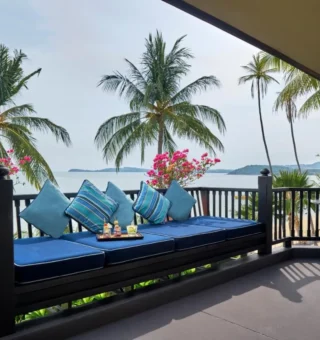 Balcony/terrace at Anantara Bophut Koh Samui Resort