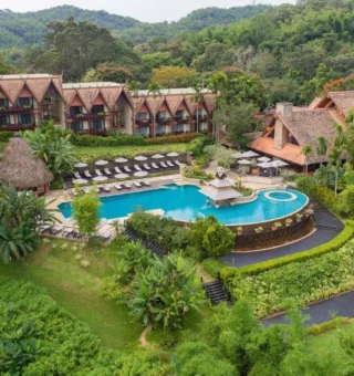 Resort view at Anantara Golden Triangle Elephant Camp & Resort