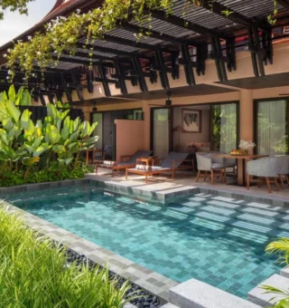 Private pool terrace of a suite at Anantara Hua Hin Resort