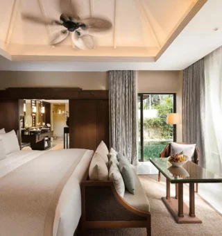 Beach Access Pool Villa - Bed at Anantara Layan Phuket Resort