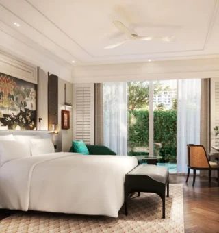 Guest room at Anantara Siam Bangkok Hotel
