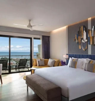 Avani Superior Sea View Room - Bed at Avani Ao Nang Cliff Krabi Resort