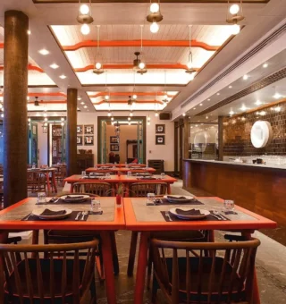 Restaurant at Baba Beach Club Phuket Natai Luxury Pool Villa Hotel by Sri panwa