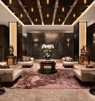 Lobby at Bangkok Marriott Hotel The Surawongse