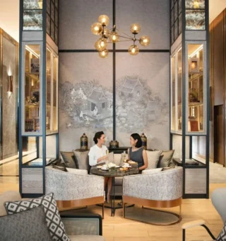 Lobby at Bangkok Marriott Hotel The Surawongse