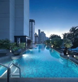 Swimming pool at Banyan Tree Bangkok