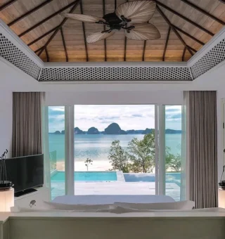 Two Bedroom Ocean Pool Suite - Bedroom at Banyan Tree Krabi