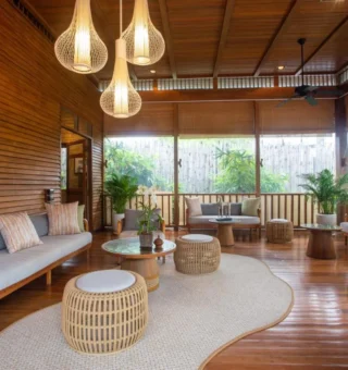 Shared lounge/TV area at Buri Rasa Village Samui Adults Only