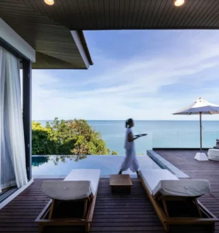 Swimming pool at Cape Fahn Hotel – Private Islands Samui