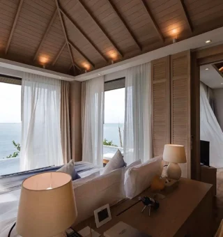 Ocean View Pool Villa - Room plan at Cape Fahn Hotel – Private Islands Samui