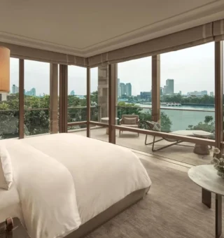 Guest room at Capella Bangkok