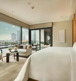 Guest room at Capella Bangkok