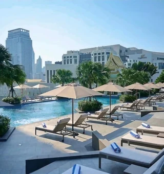 Swimming pool at Chatrium Grand Bangkok