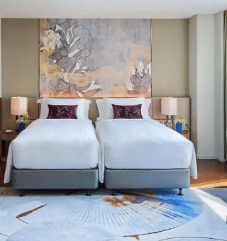 Premier Twin - Room plan at Chatrium Grand Bangkok