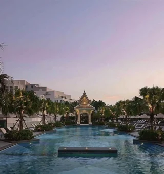 Swimming pool at Chatrium Grand Bangkok