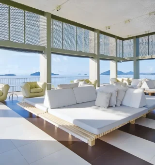 Shared lounge/TV area at COMO Point Yamu, Phuket