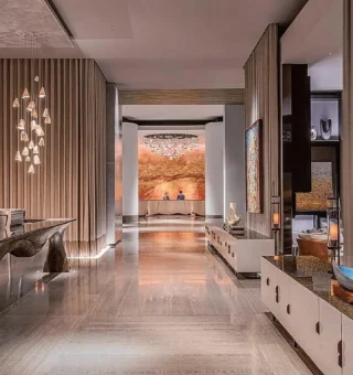 Lobby at Four Seasons Hotel Bangkok at Chao Phraya River