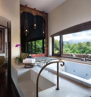 Bathtub at Four Seasons Resort Chiang Mai