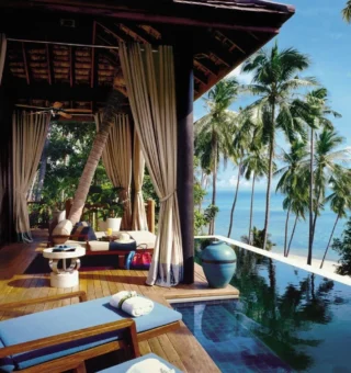 Resort view at Four Seasons Resort Koh Samui, Thailand