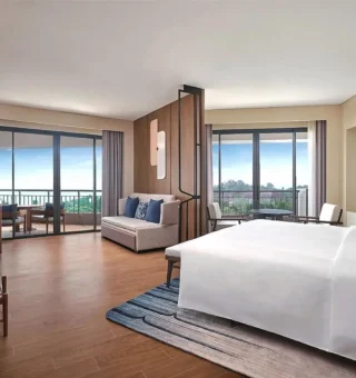 King JR. Suite Ocean View - Guestroom at Hilton Hua Hin Resort & Spa