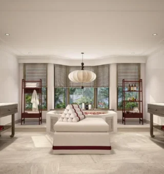 Marble spa bathroom at JW Marriott Phuket Resort & Spa