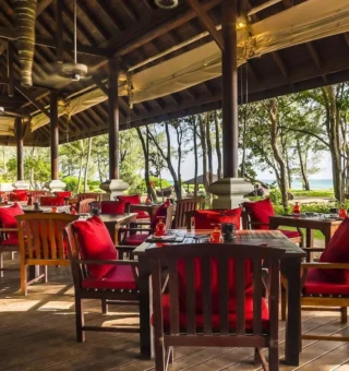 Beachfront restaurant terrace at JW Marriott Phuket Resort & Spa