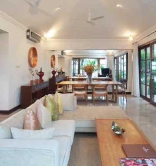 Open-plan villa living and dining room at The Villas by Kanda Residences