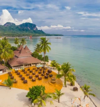 Resort view at Koh Mook Sivalai Beach Resort
