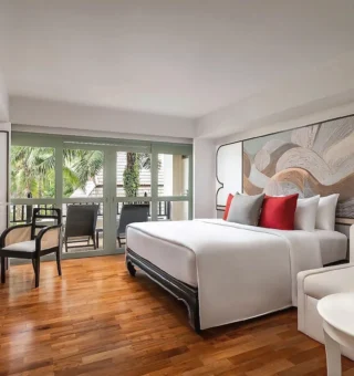 Deluxe King Room - Bedroom at La Solaya Khao Lak