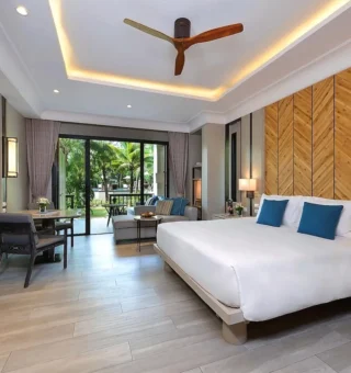 Grand Garden View King Pavilion - Free Airport Shuttle - Bedroom at Layana Resort & Spa – Adults Only