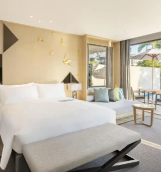1 Bedroom Villa, 1 King, Sofa bed, Private pool, Terrace - Bed at Le Meridien Khao Lak Resort & Spa