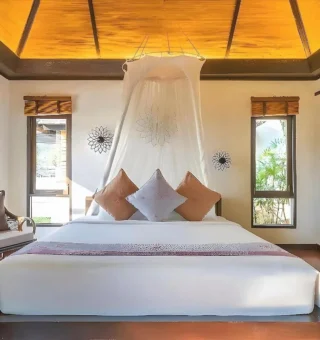 Guest room at Le Vimarn Cottages & Spa