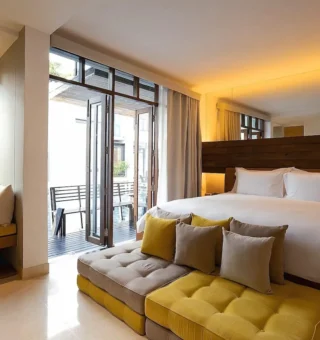 Pool Access Laz Suite - Above 12 Years Old Only - Bed at Let’s Sea Hua Hin Al Fresco Resort