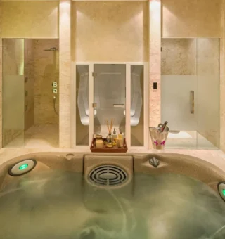Hot tub at Malaiwana Villas by Elite Havens