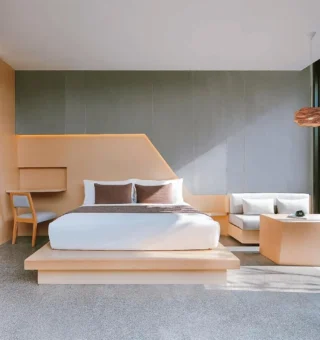 Garden Pool Villa - Bed at MASON, a member of Design Hotels