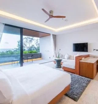 Guest room at Maya Anda Villa 8 Bedrooms Luxury Sea View Villa