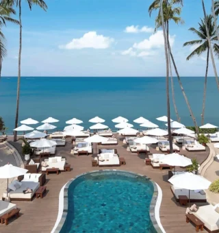 Poolside bar at Nikki Beach Resort & Spa