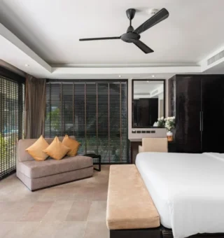 Guest room at Nikki Beach Resort & Spa