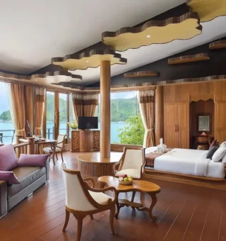 Presidential Suite with Pool - Bedroom at Panviman Resort Koh Phangan