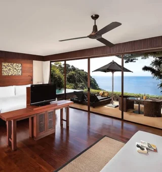 Ocean Suite with Pool - Bed at Paresa Resort Phuket
