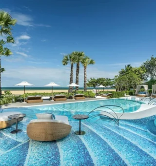 Swimming pool at Pattaya Marriott Resort and Spa