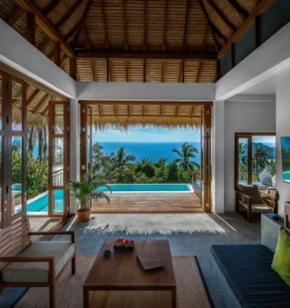 Shared lounge/TV area at Phandara Luxury Pool Villas