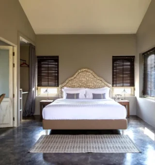 Guest room at Reverie Siam Resort