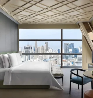 Guestroom at Rosewood Bangkok