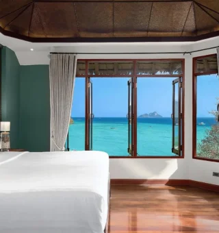 Two Bedroom Oceanview Hillside Pool Villa - Bedroom at SAii Phi Phi Island Village