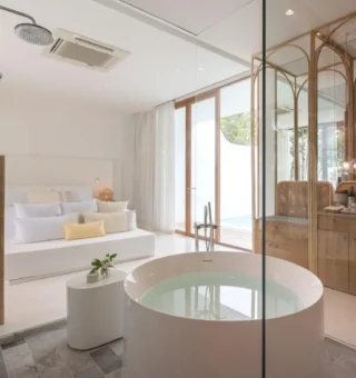 Garden Pool Villa - Bathtub at SALA Samui Chaweng Beach Resort